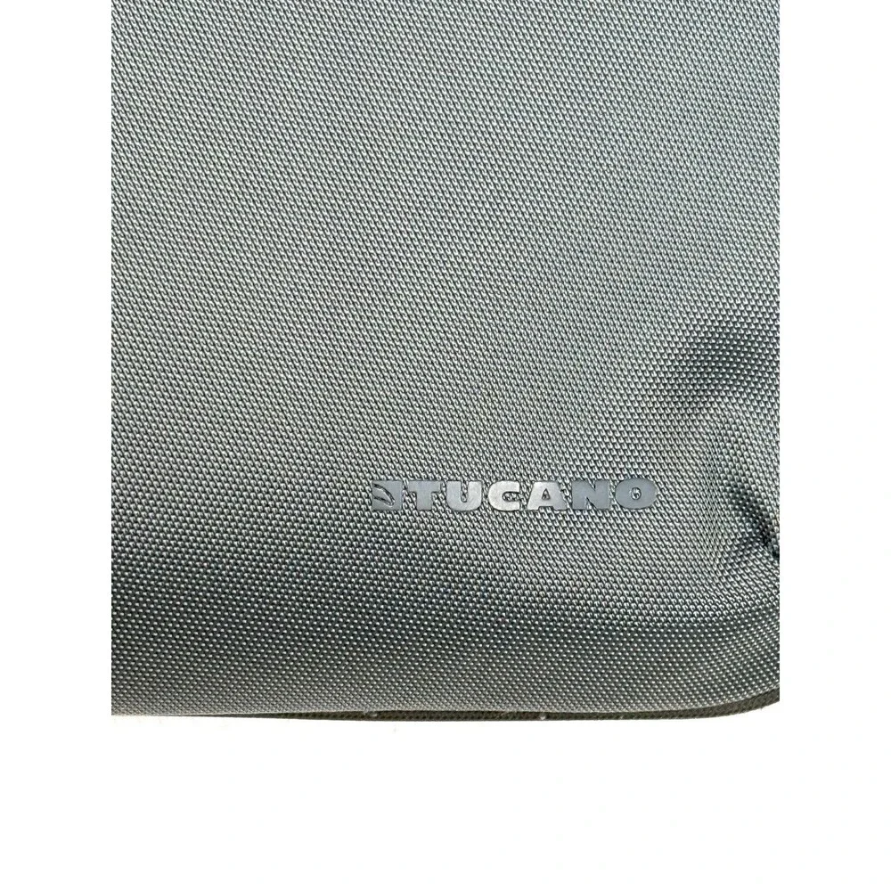 Tucano Work Out 3 Gray 15.6 Laptop Tote Bag Padded Case Yellow Interior WO3